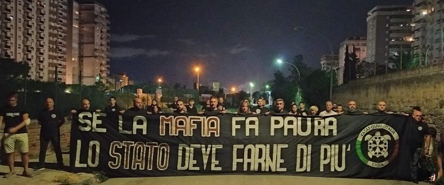CasaPound alla commemorazione di Paolo Borsellino a Palermo in via D’Amelio