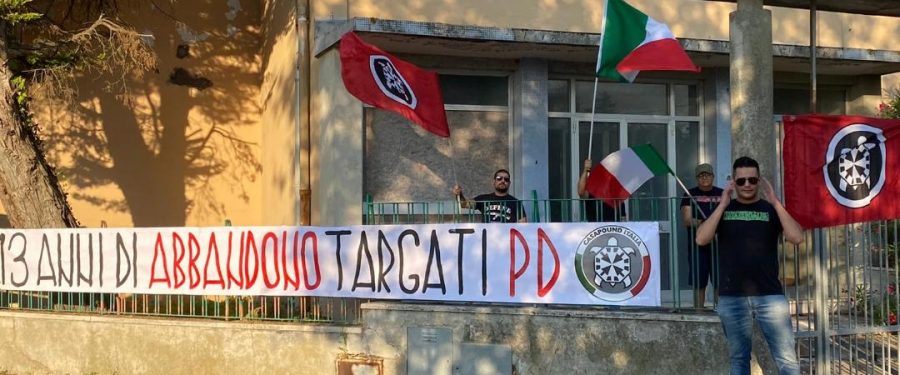 Ancona, CasaPound occupa simbolicamente l’ex scuola ‘Socciarelli’ per denunciarne lo stato di abbandono e di degrado
