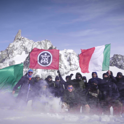 Mentre Conte chiude l’Italia, CasaPound richiude il confine con la Francia sul Monte Bianco