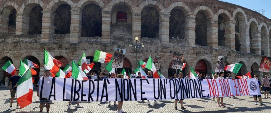 CasaPound Italia manifesta in tutta Italia contro il Ddl Zan