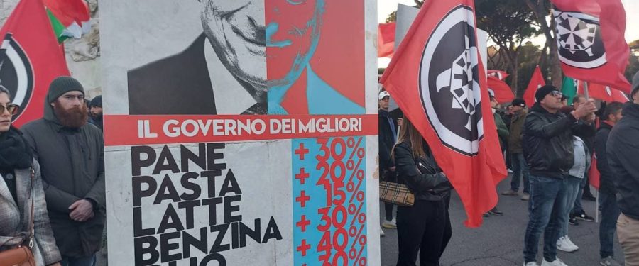 CasaPound: “da tutta Italia voci di protesta contro l’indegno Governo Draghi”