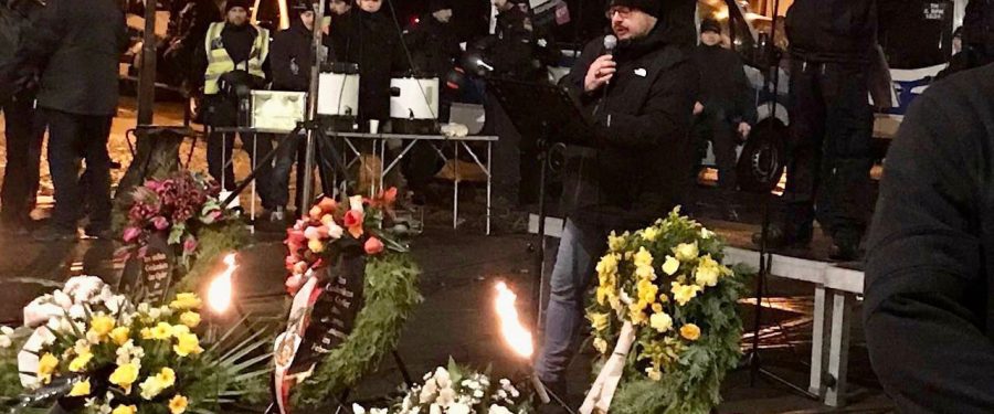 CasaPound, a Dresda per ricordare le vittime del bombardamento del 1945